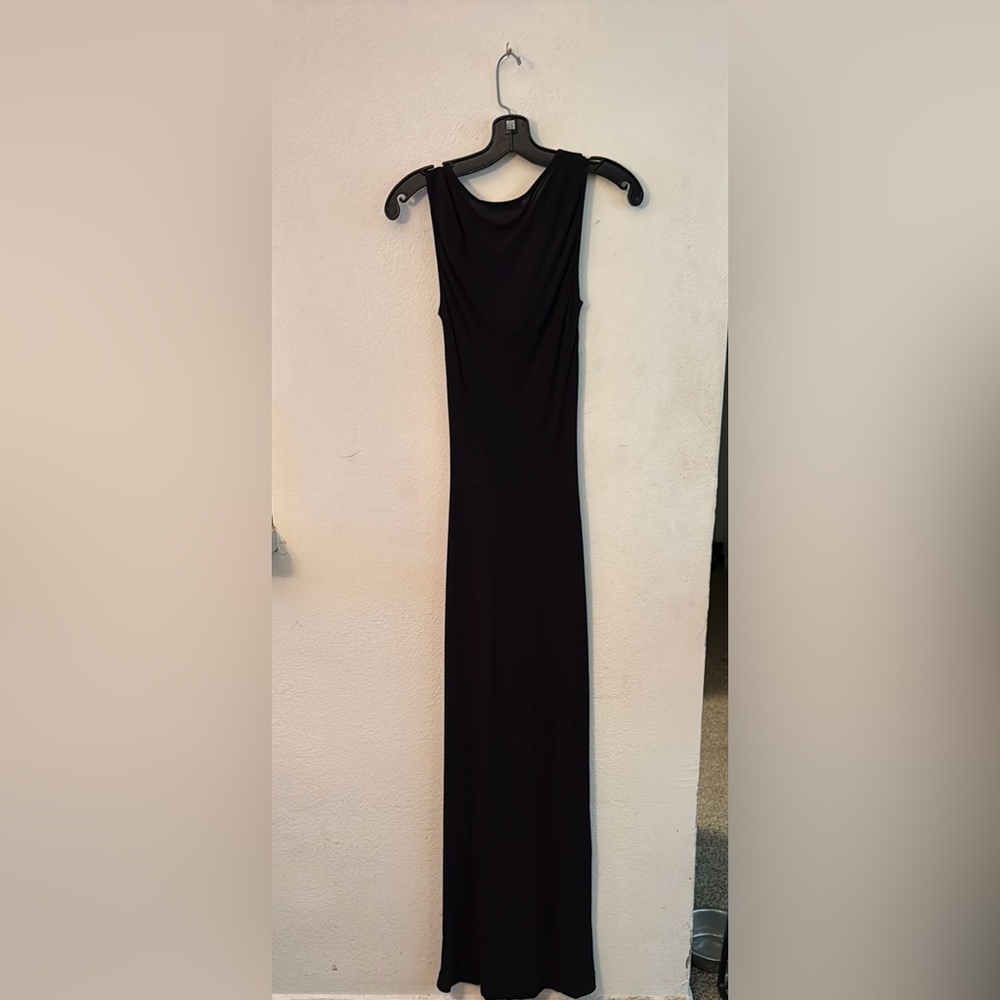 Yves Saint Laurent Elegant Black Maxi Dress